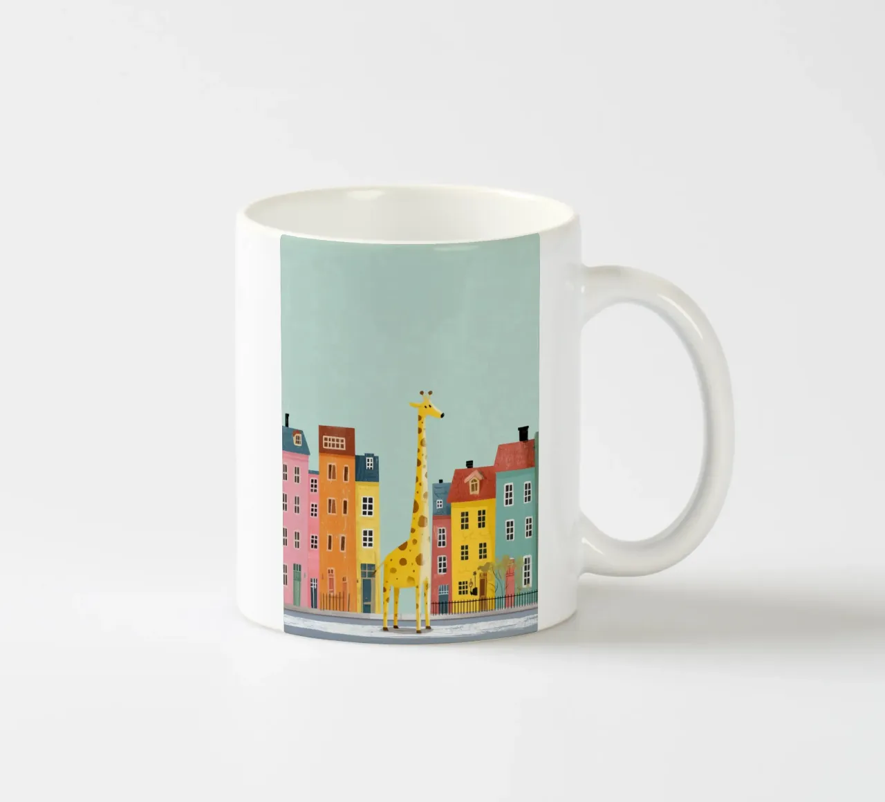 The Curious Giraffe tazza in ceramica da Kiara