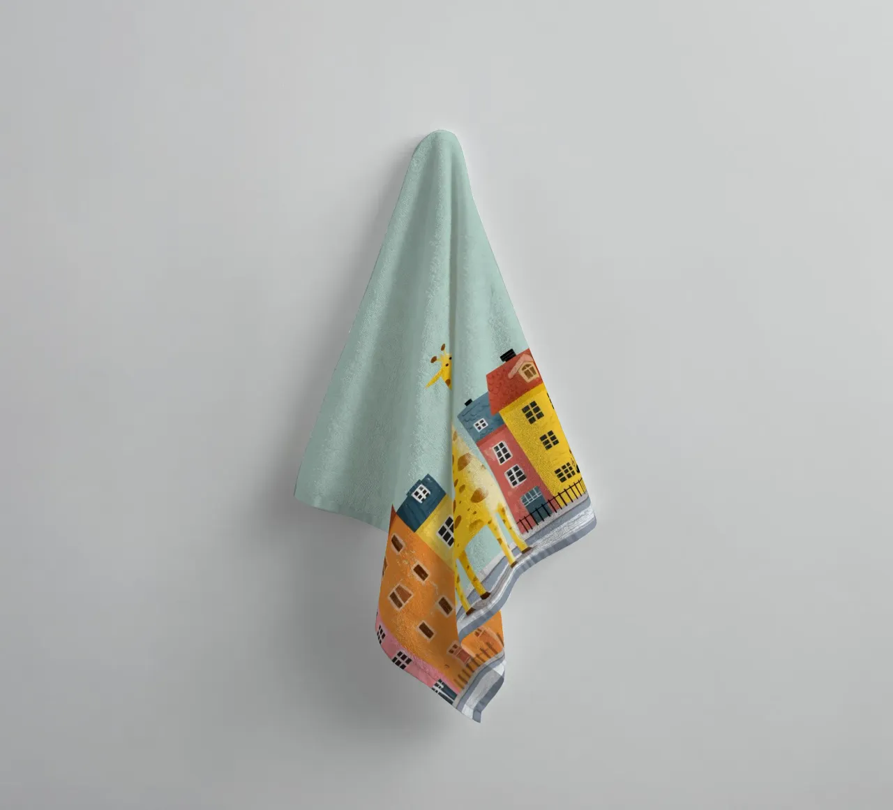The Curious Giraffe asciugamano da bagno da Kiara