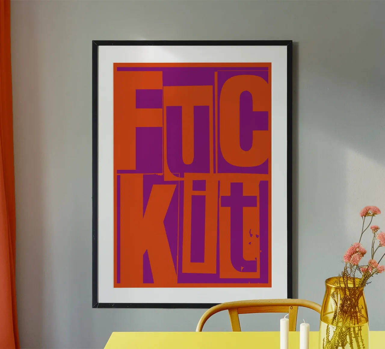 Egal poster con telaio in plastica da Flo Klein