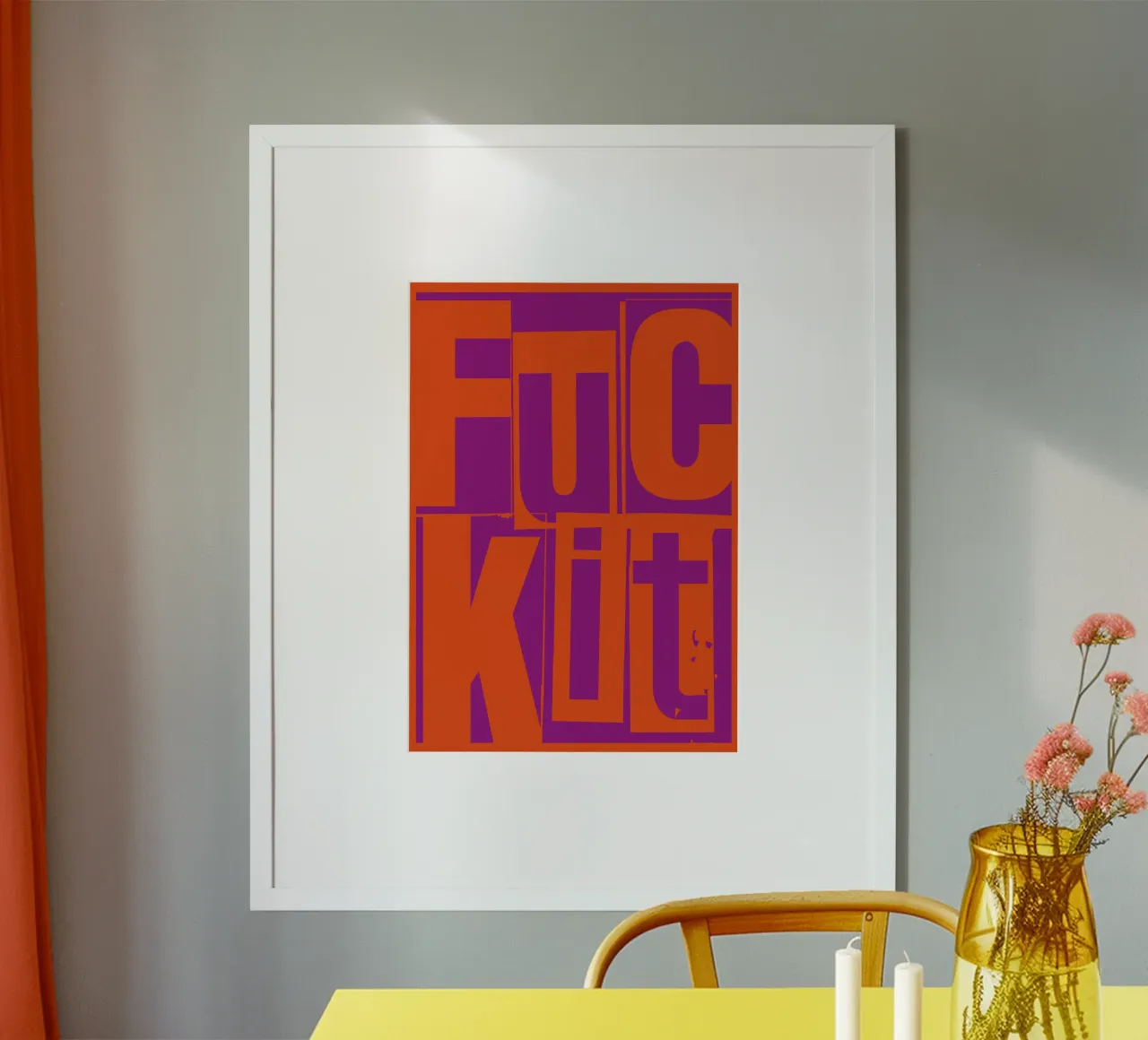 Egal poster con telaio in plastica da Flo Klein