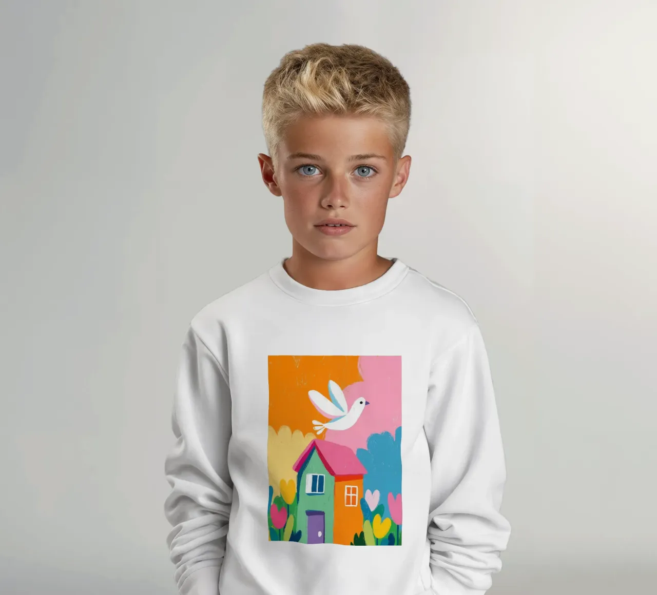 The Happy Little House sudadera para niño de Kiara