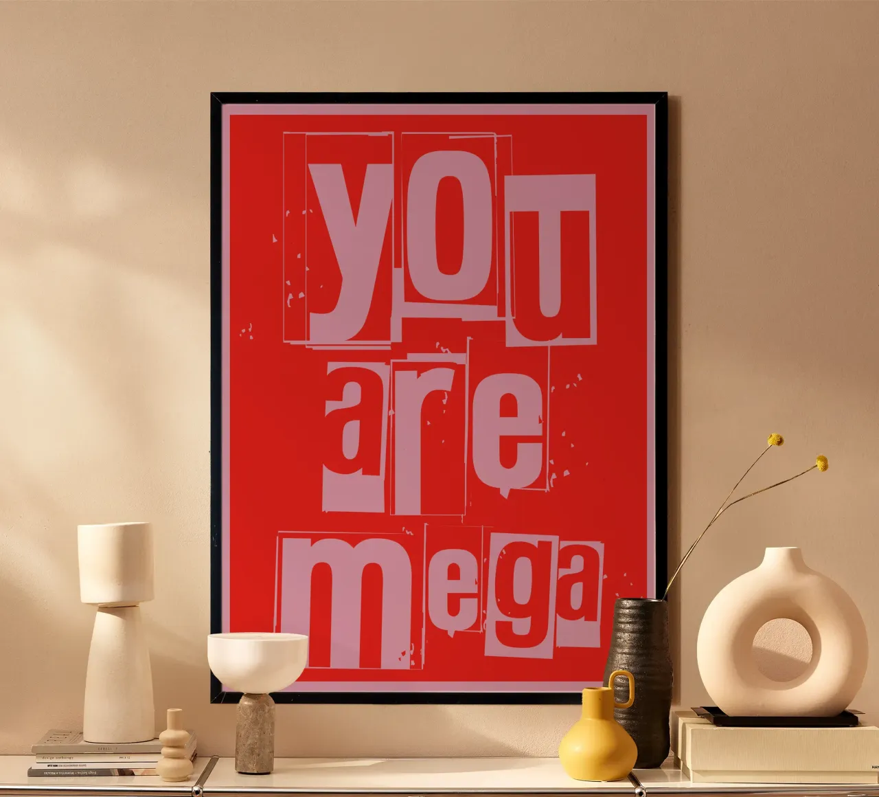 Mega poster con telaio in alluminio da Flo Klein