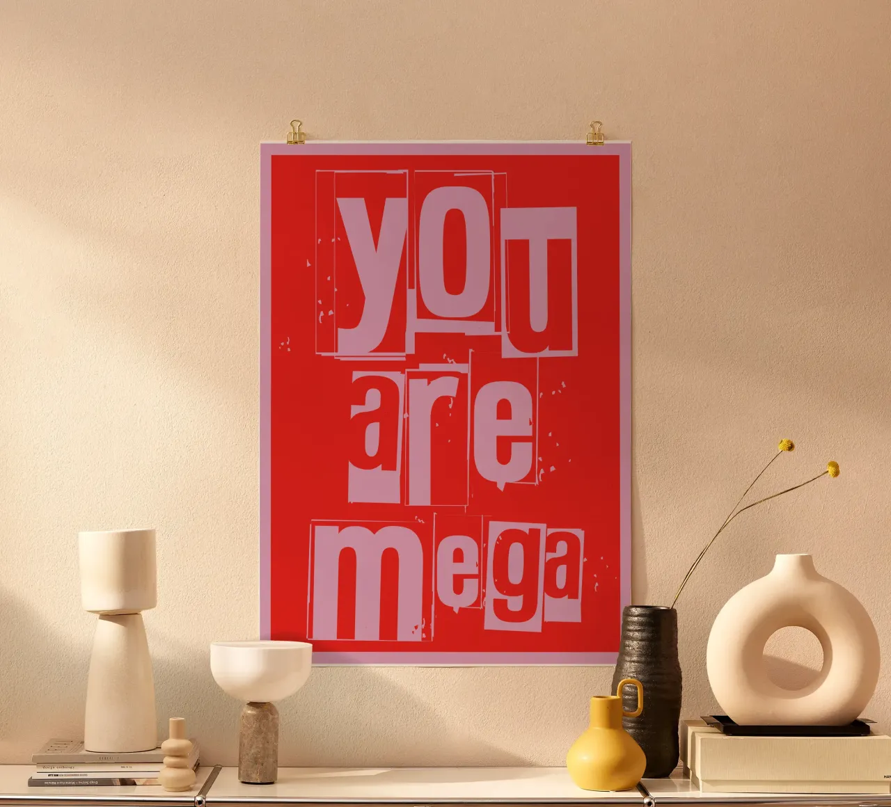 Mega poster con telaio in alluminio da Flo Klein