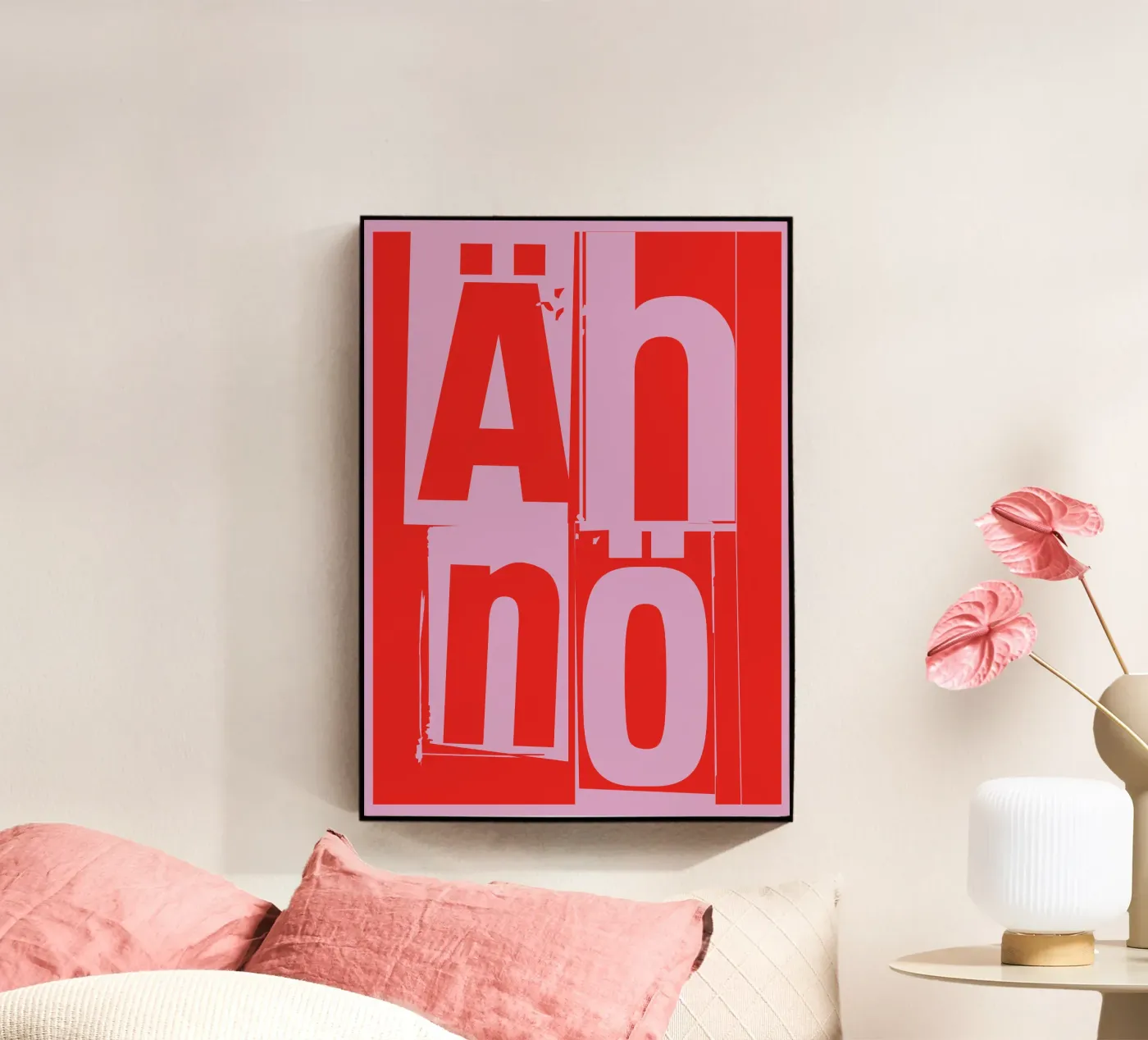 Nein acrylic glass by Typografik