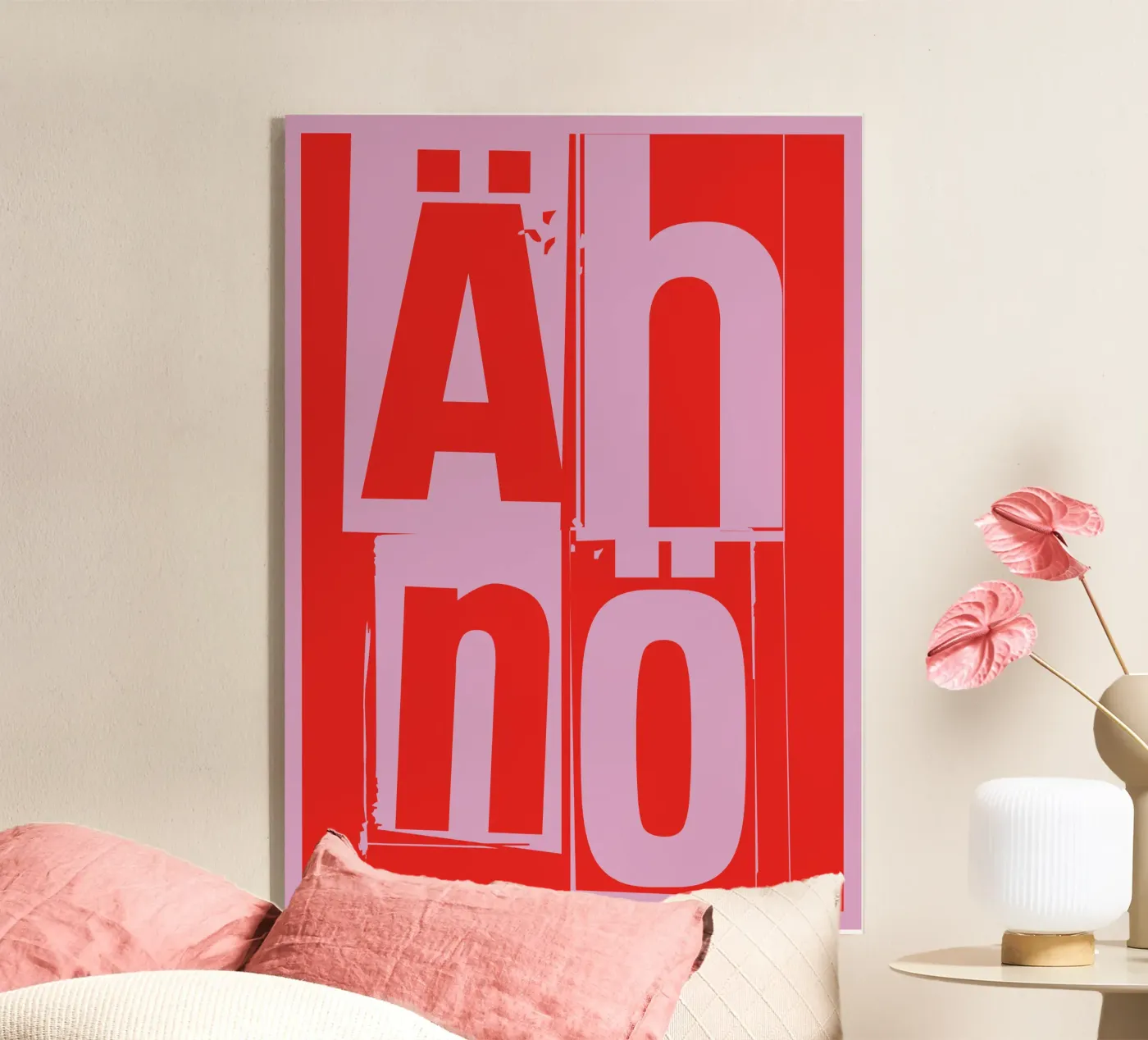 Nein acrylic glass by Typografik