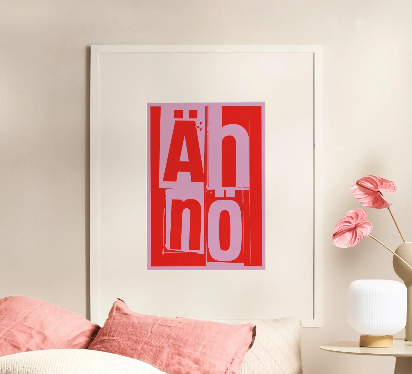 Nein poster van Typografik