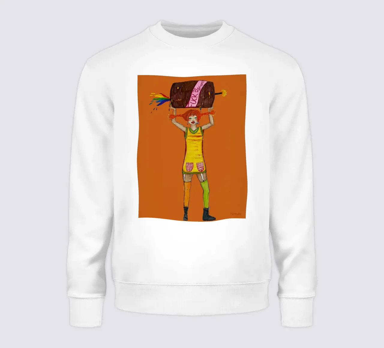All grown up - Pippi felpa da Femlouise.illustrations