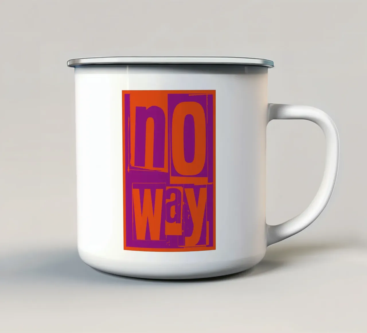 No way tazza in smalto da Flo Klein