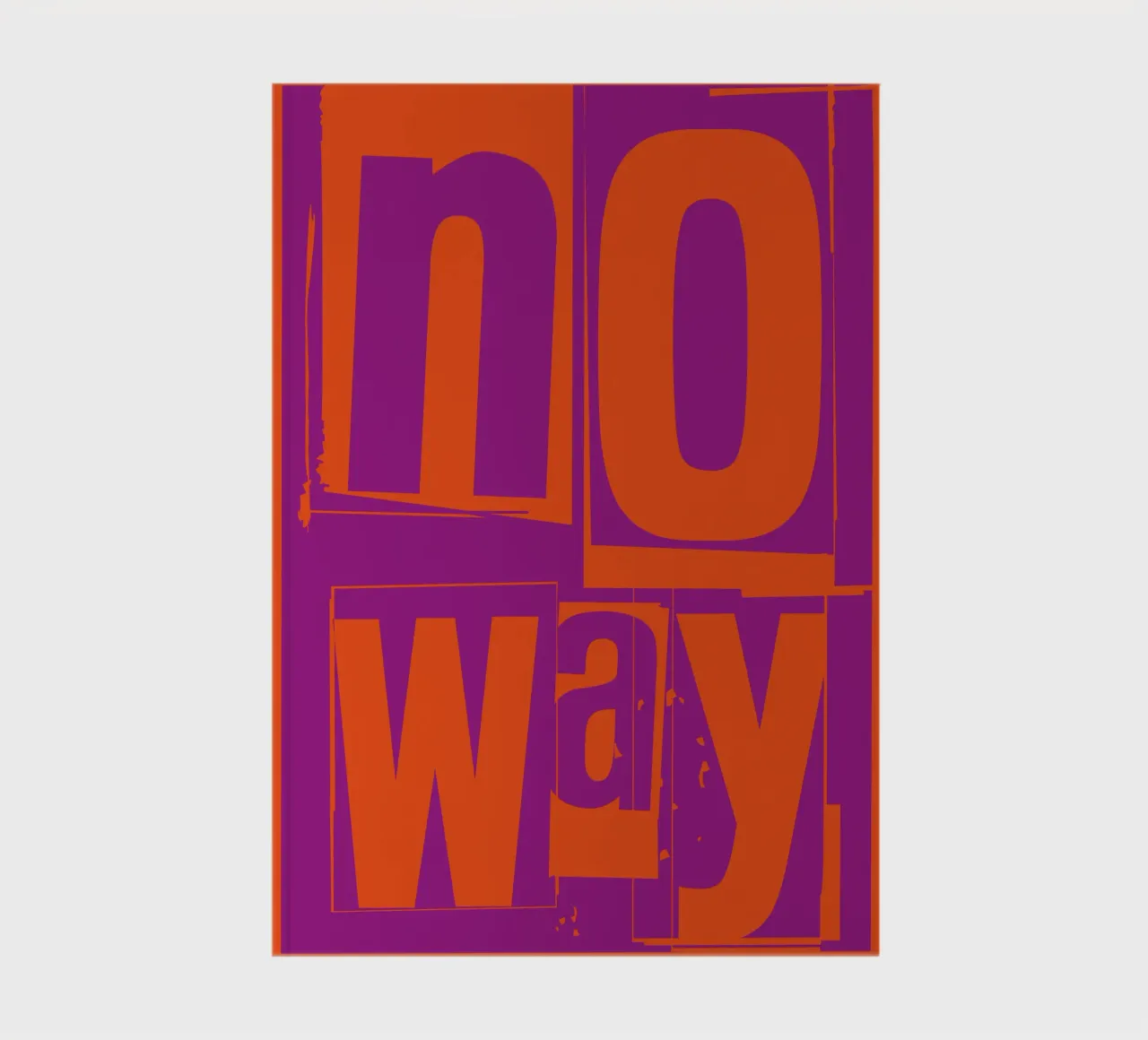 No way notebook by Flo Klein