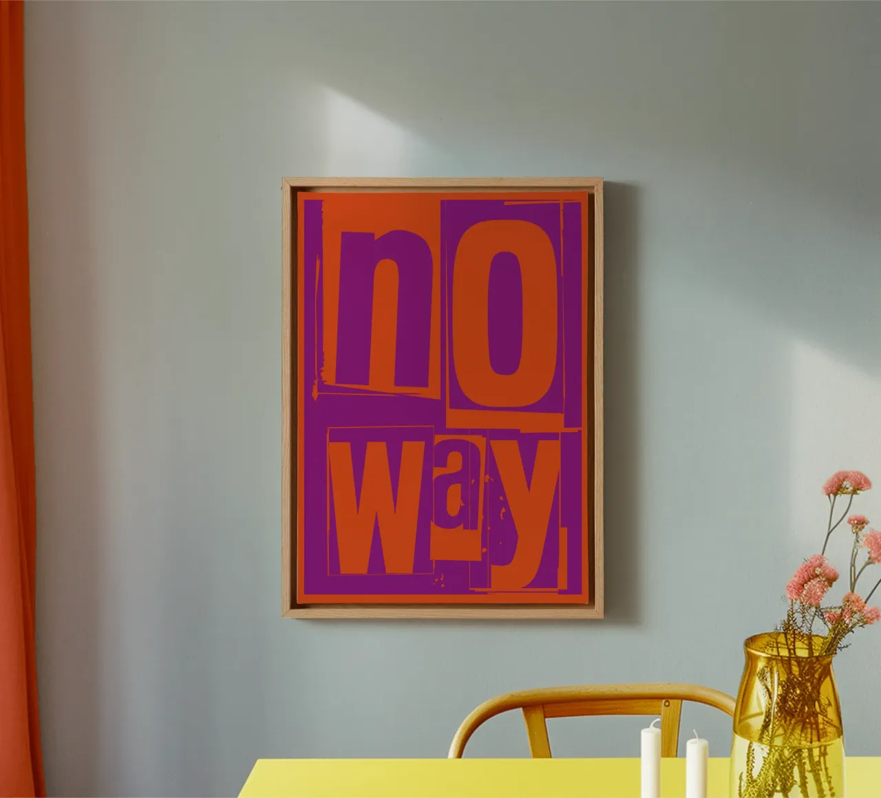 No way tela con Cornice a cassetta da Flo Klein