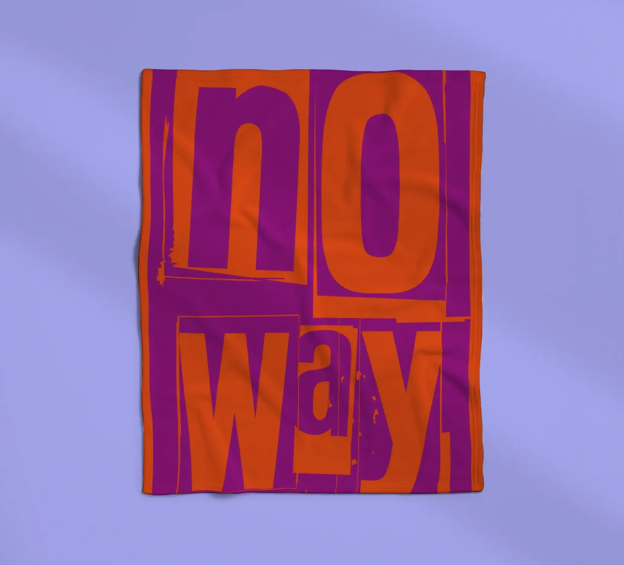 No way coperta in pile da Flo Klein