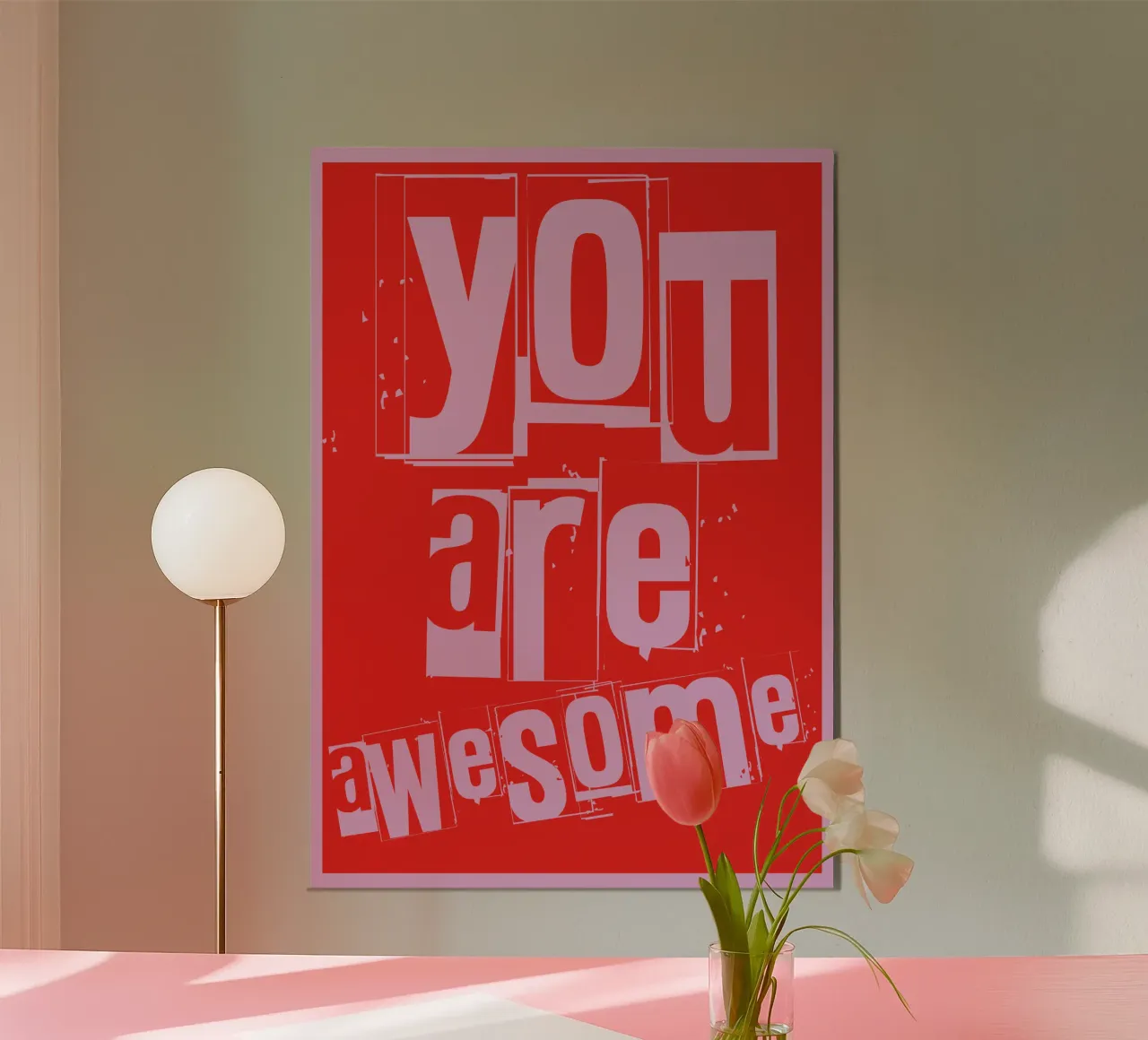 Awesome poster con telaio in plastica da Flo Klein