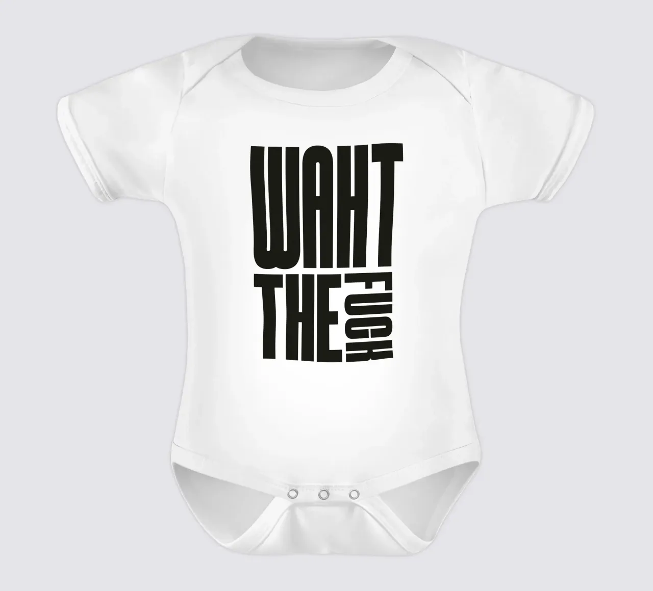 What the body neonato maniche corte da Flo Klein
