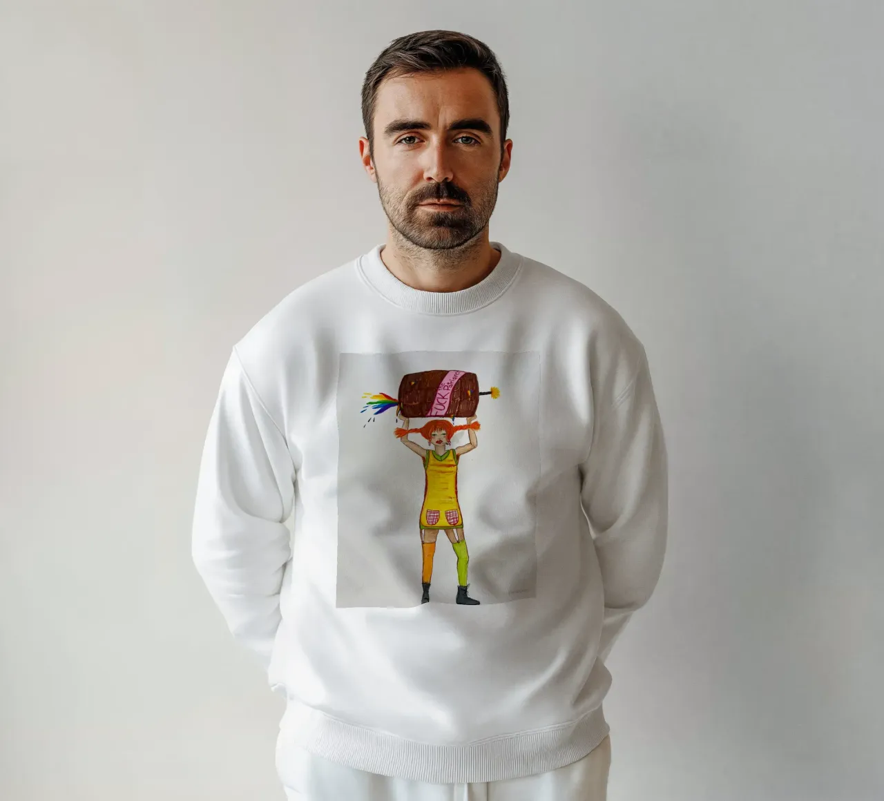 All grown up - Pippi felpa da Femlouise.illustrations