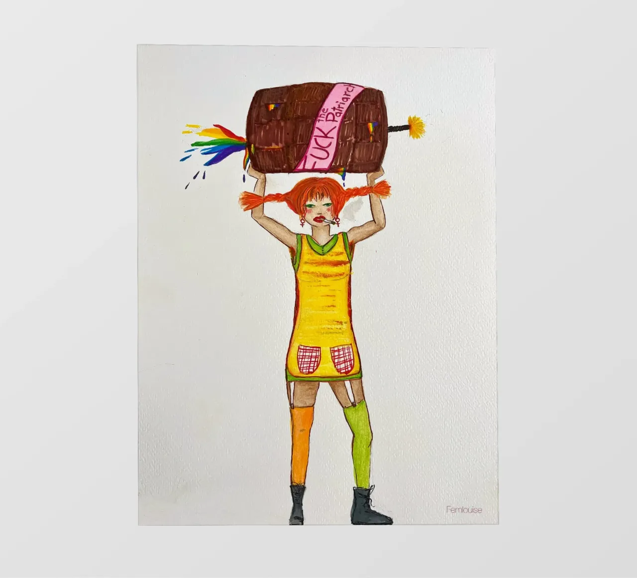 All grown up - Pippi pellicola backlit da Femlouise.illustrations
