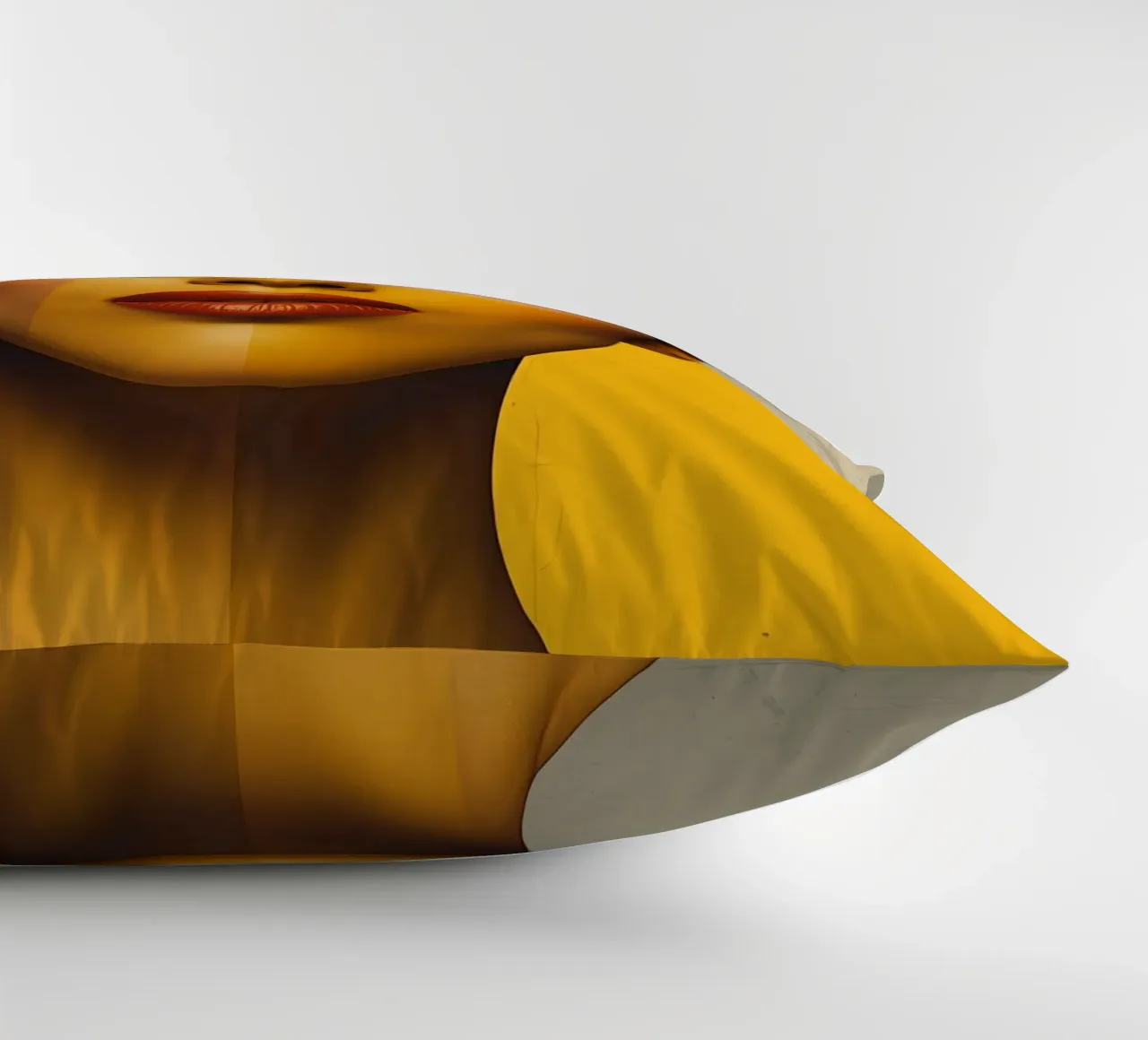 Ritratto di donna con blocchi di colore e forme geometriche cuscino da DesignDoodle