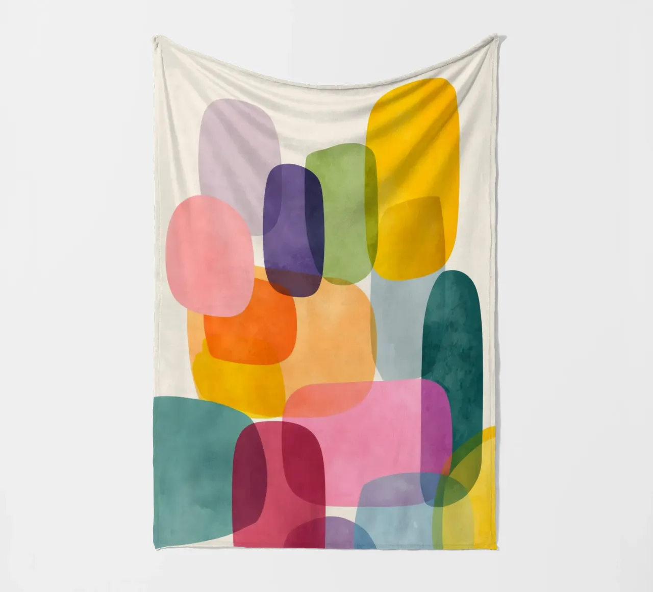 Jellybean Shapes 2 fleecedeken van Kiara