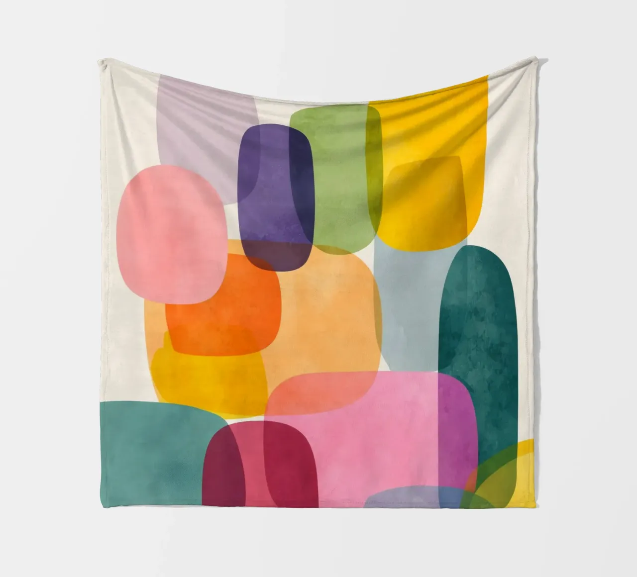 Jellybean Shapes 2 fleecedeken van Kiara