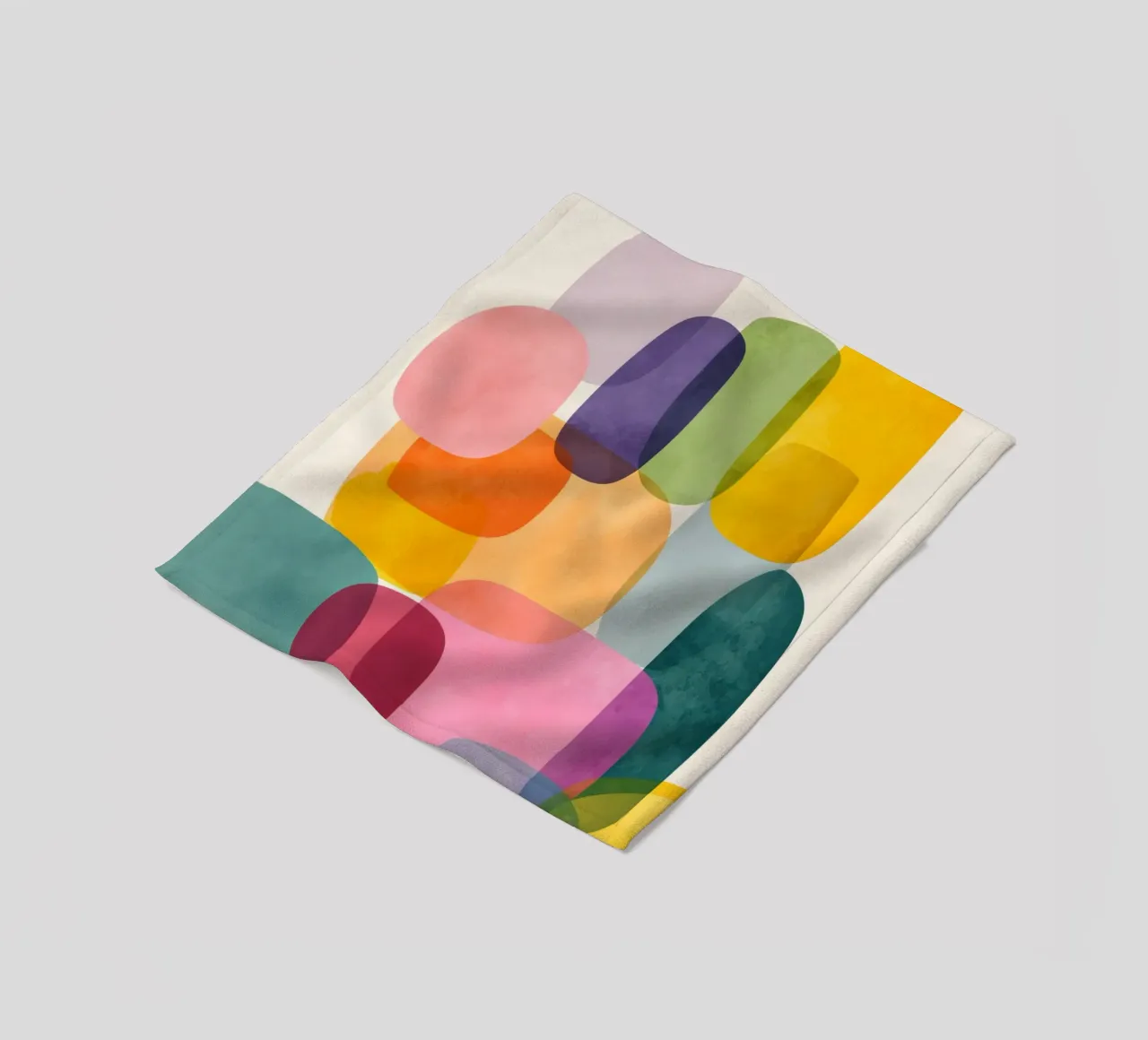 Jellybean Shapes 2 fleecedeken van Kiara