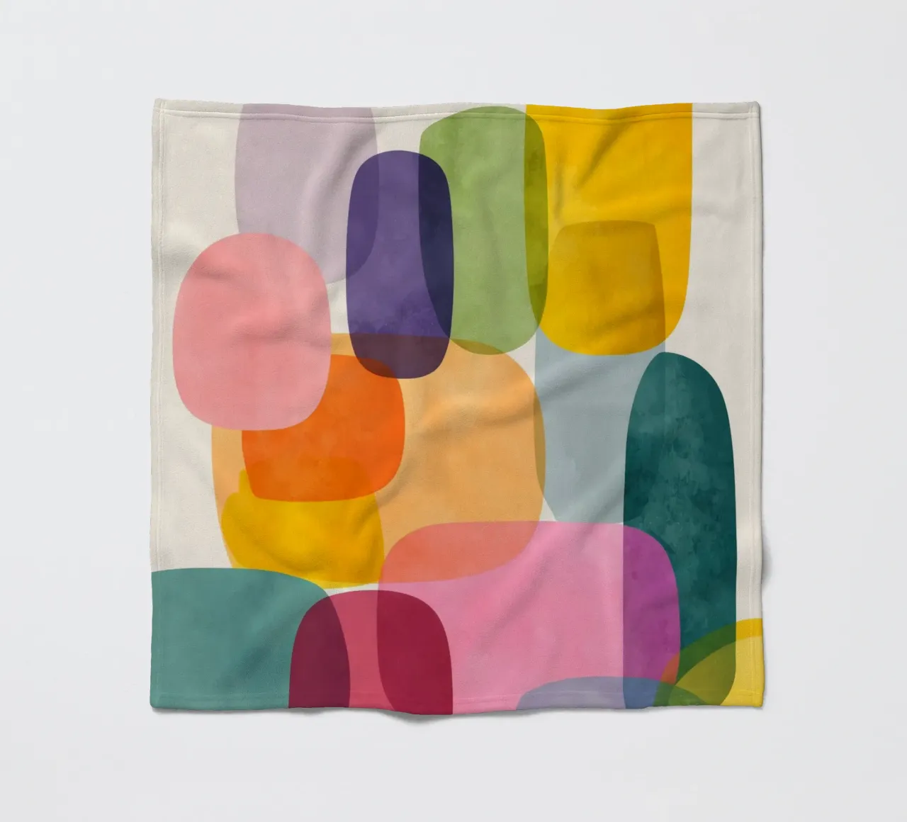 Jellybean Shapes 2 coperta in pile da Kiara