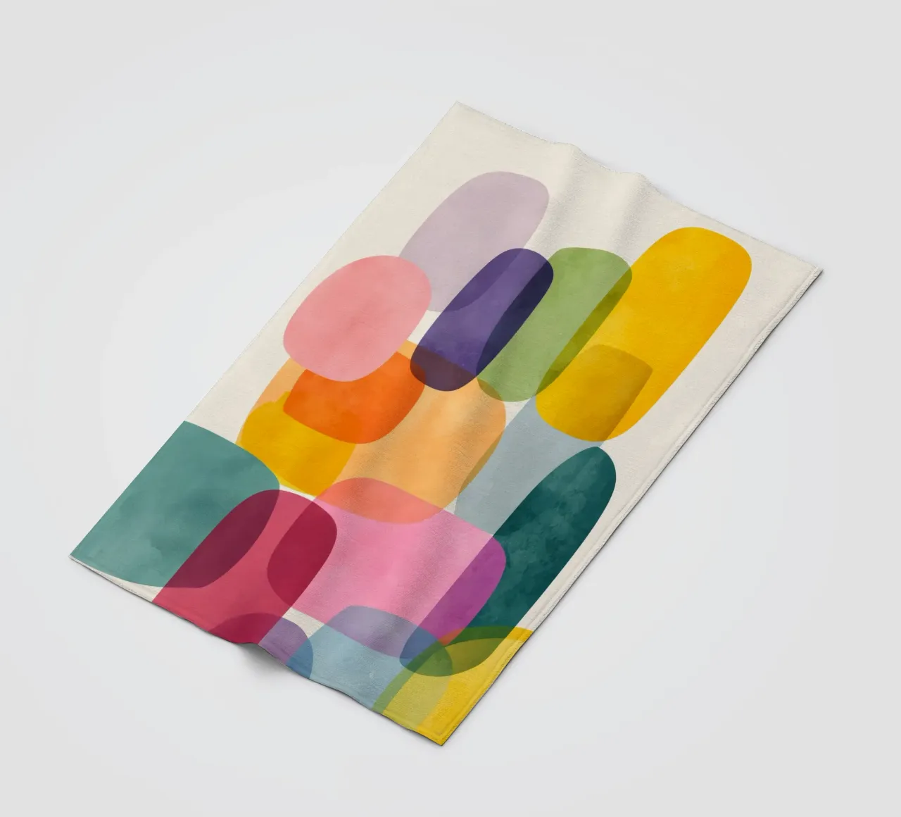 Jellybean Shapes 2 fleecedeken van Kiara