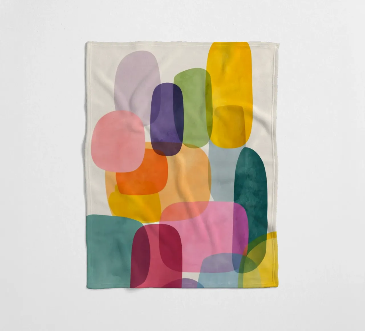 Jellybean Shapes 2 fleecedeken van Kiara