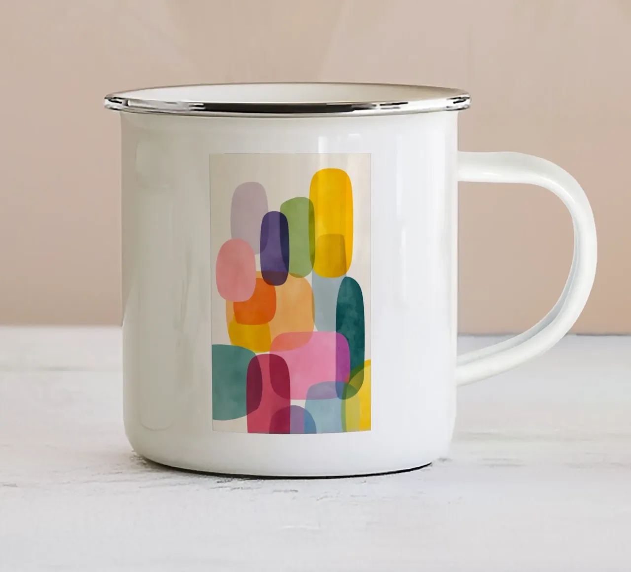 Jellybean Shapes 2 tazza in smalto da Kiara