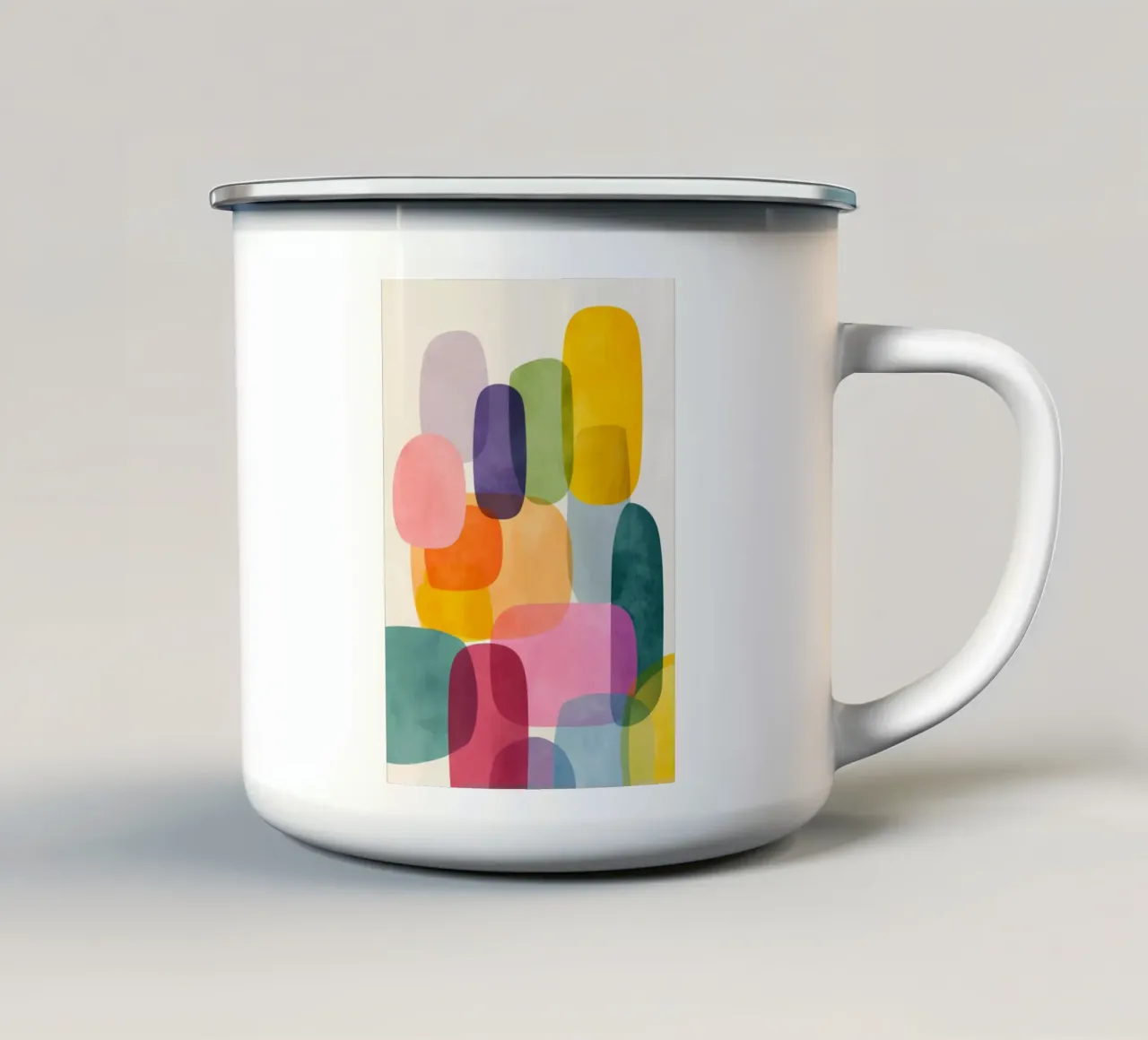 Jellybean Shapes 2 tazza in smalto da Kiara