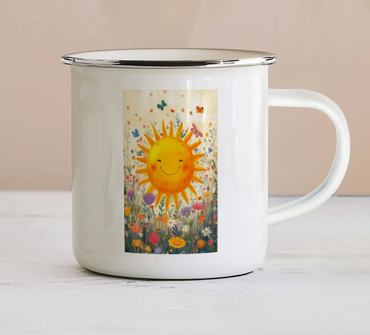 Sunshine Garden tazza in smalto da Kiara