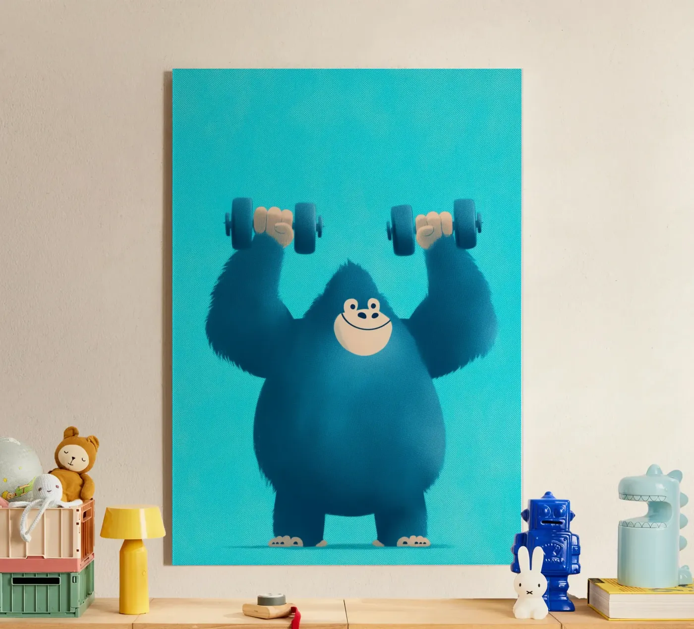 Mighty Momo acryl van Kiara