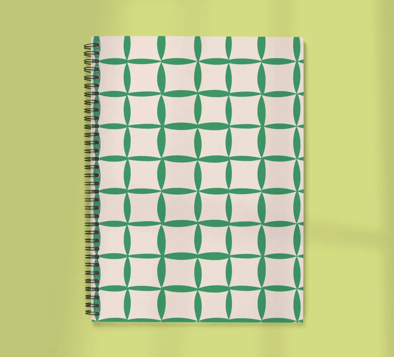 Repetitive pattern 40 spiral notebook by Little Dean