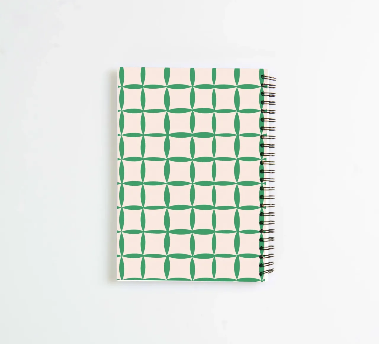 Repetitive pattern 40 spiral notebook by Little Dean