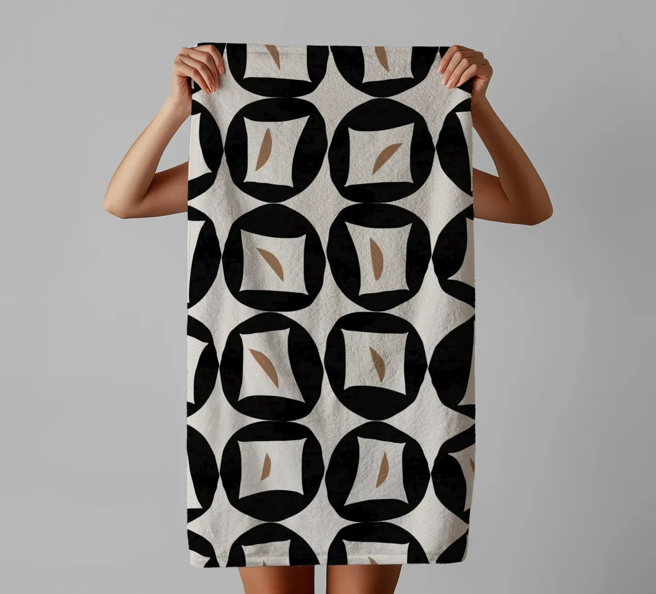 Repetitive pattern 41 towel by Little Dean