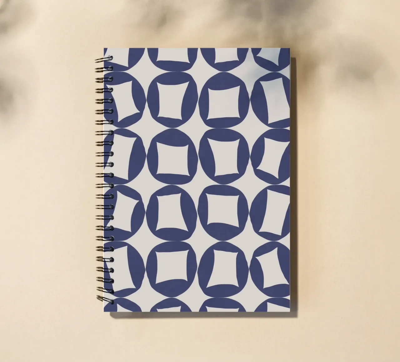 Repetitive pattern 42 spiral notebook by Little Dean