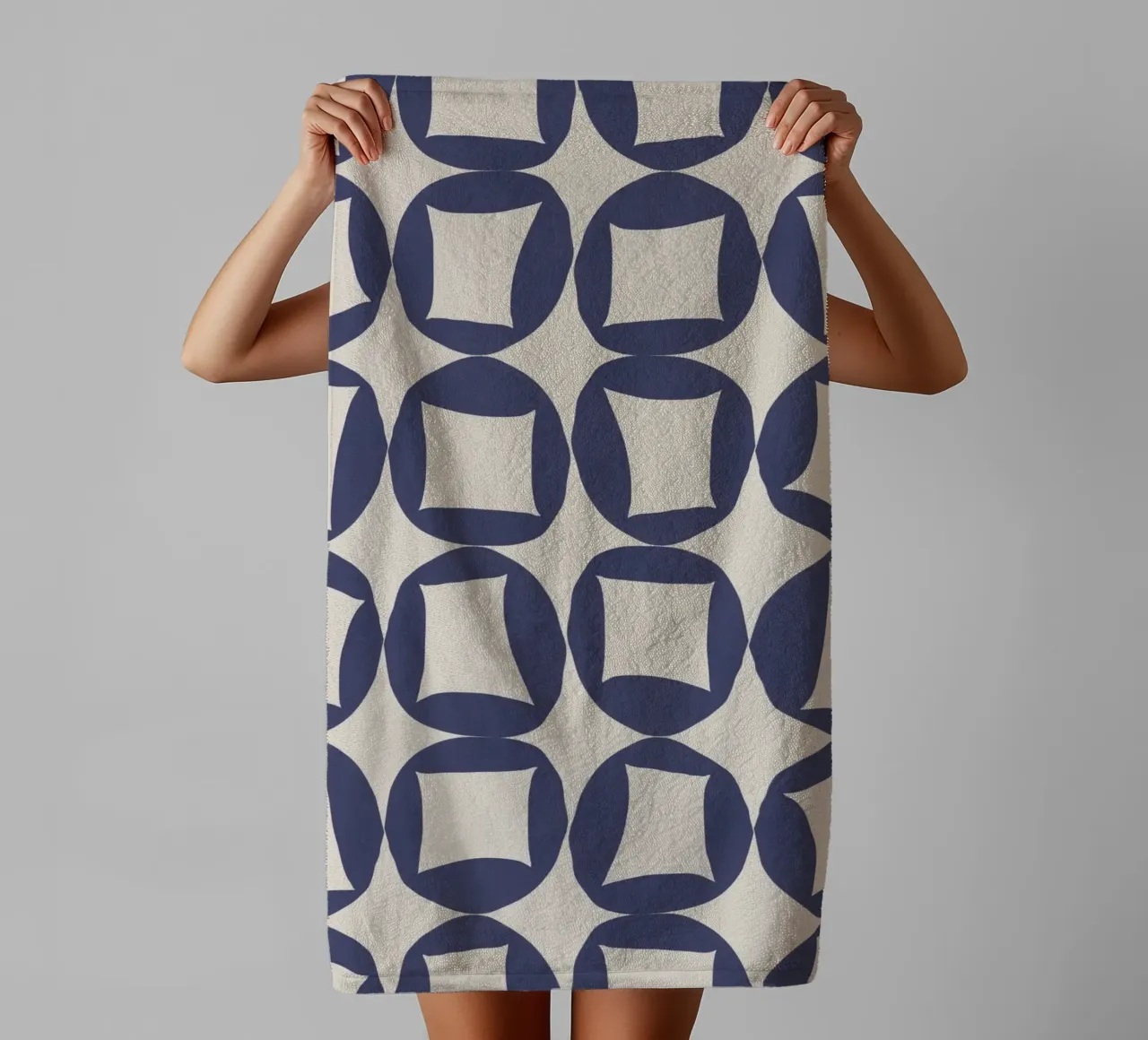 Repetitive pattern 42 towel by Little Dean