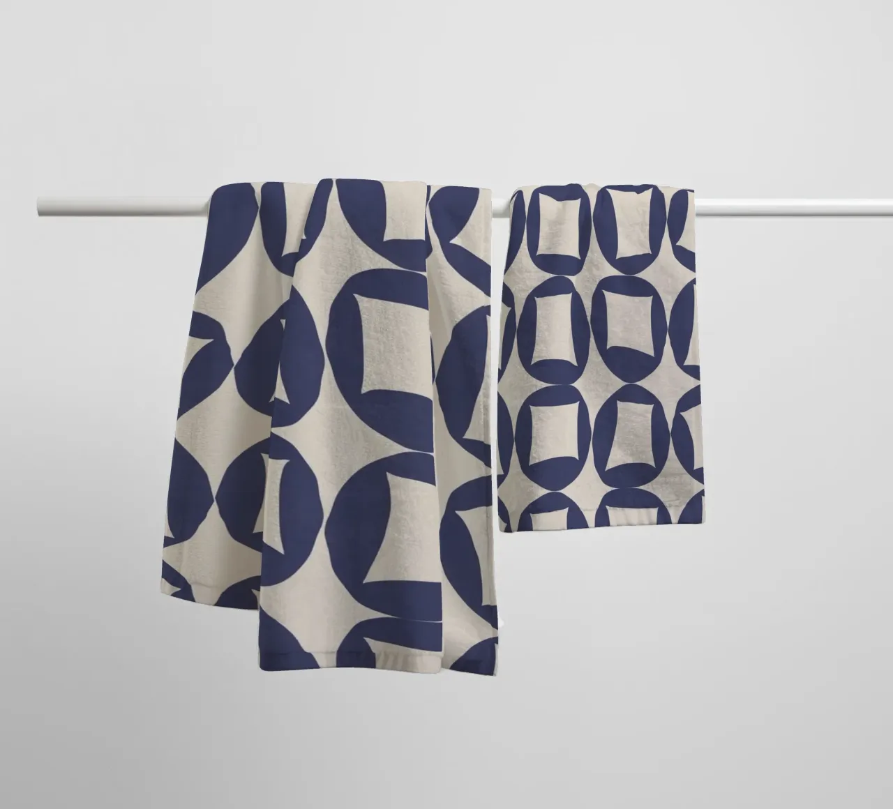Repetitive pattern 42 towel by Little Dean