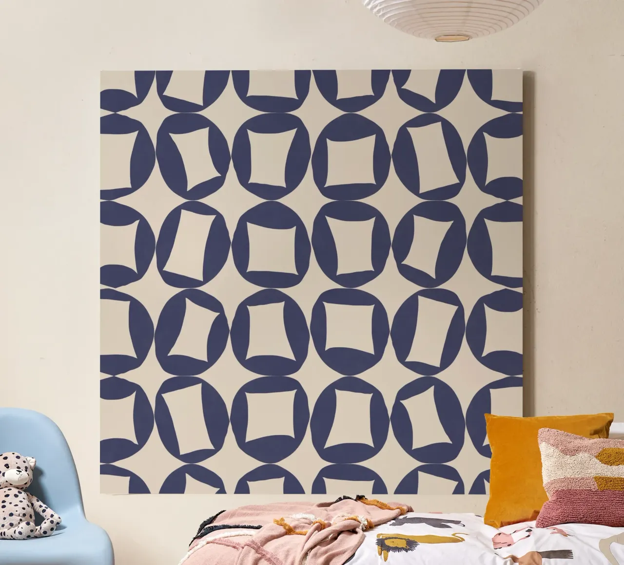 Repetitive pattern 42 canvas by Little Dean