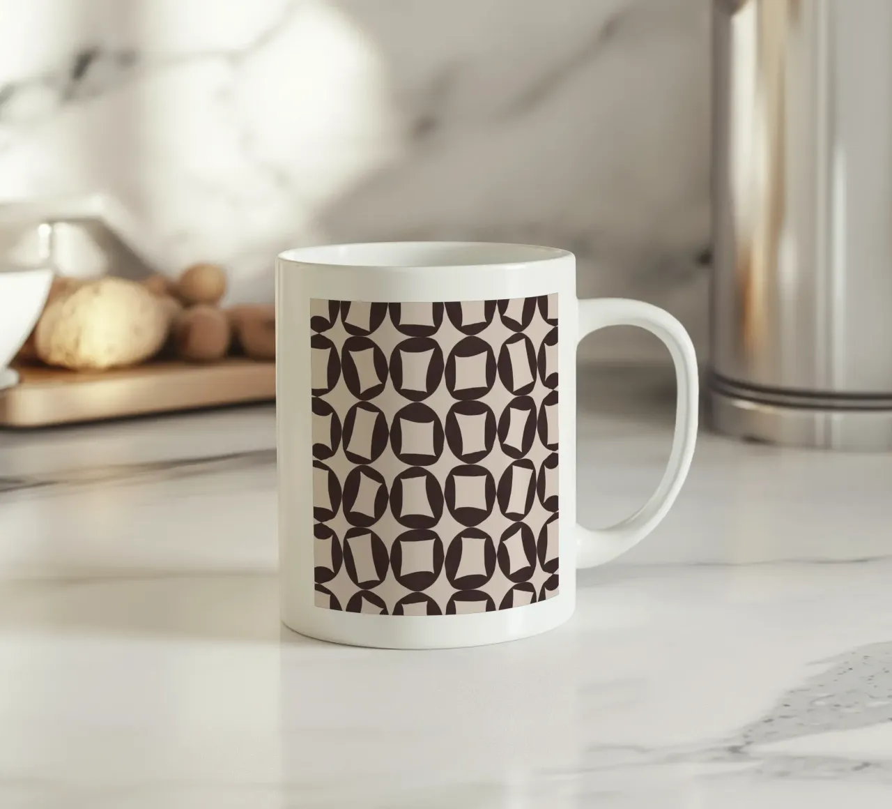 Schema ripetitivo 43 tazza in ceramica da Little Dean