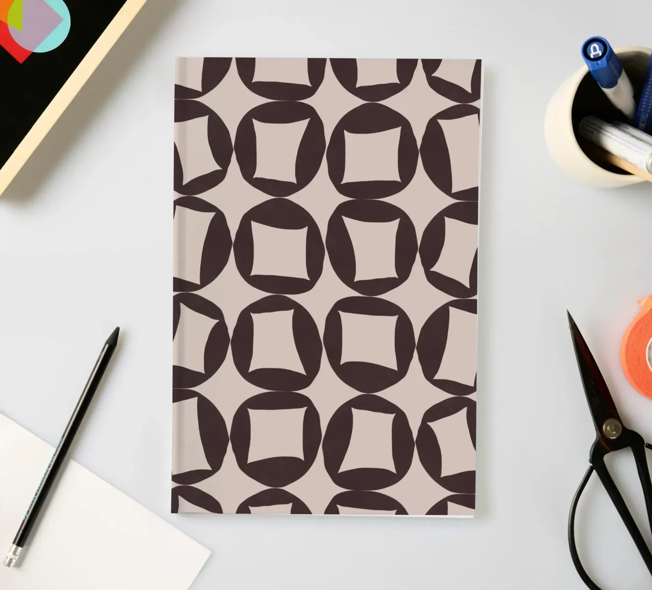 Repetitive pattern 43 notebook by Little Dean