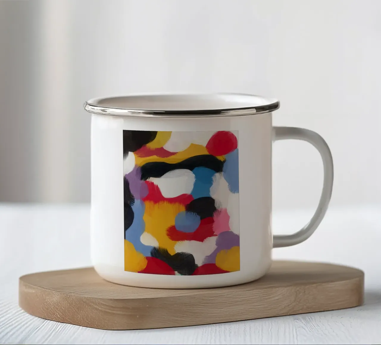 Layering depth 02 enamel mug by Little Dean