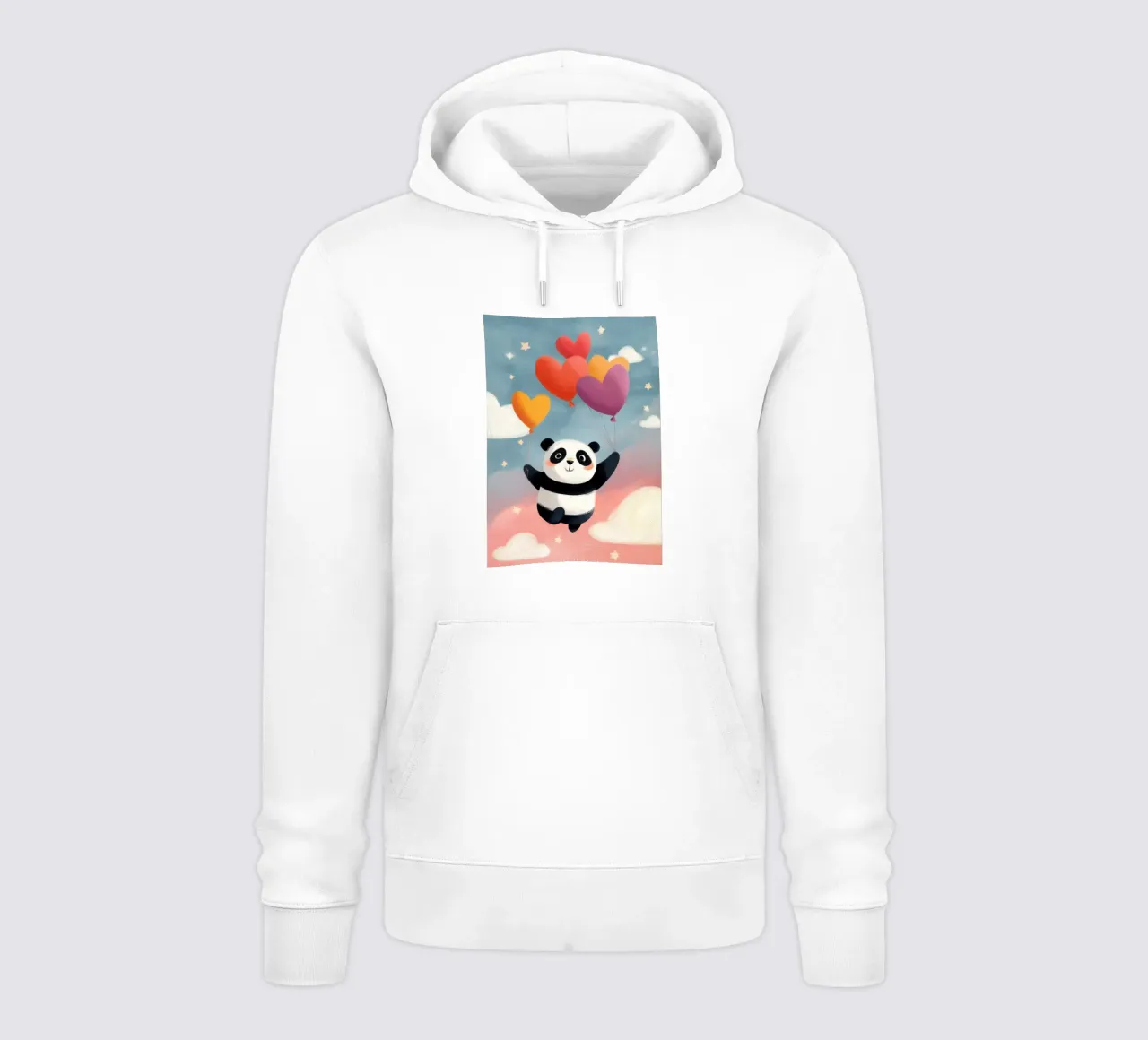 Panda in the Sky felpa con cappuccio da Kiara