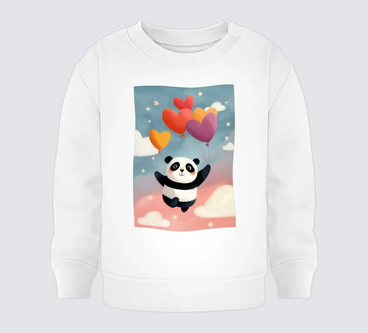 Panda in the Sky felpa neonato da Kiara