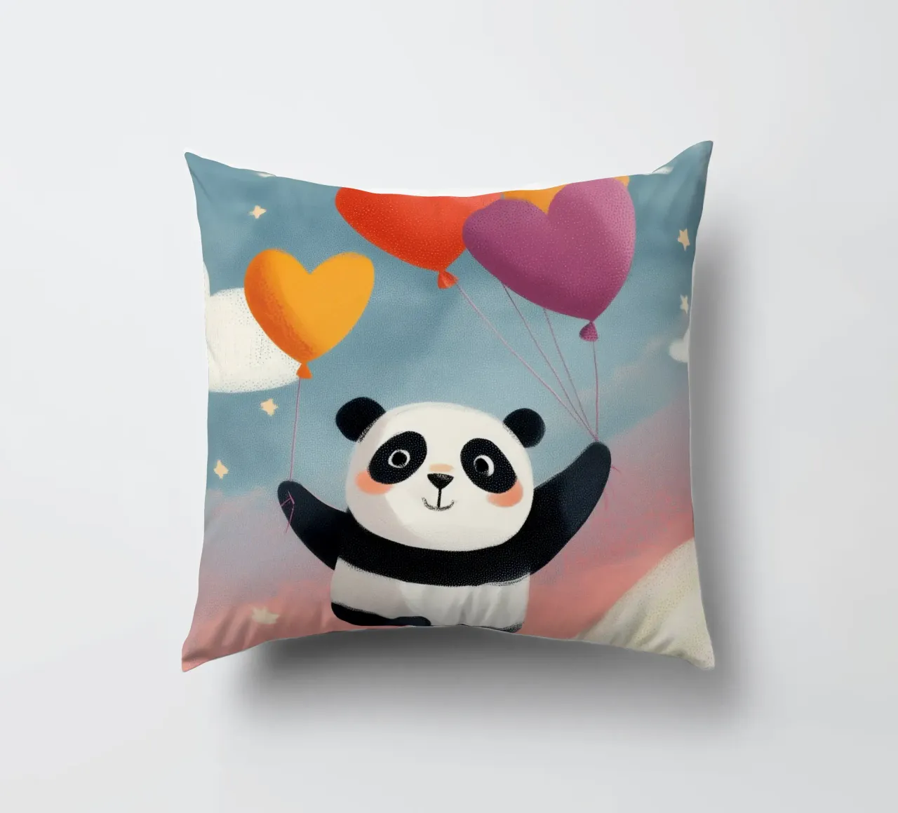 Panda in the Sky cuscino da Kiara