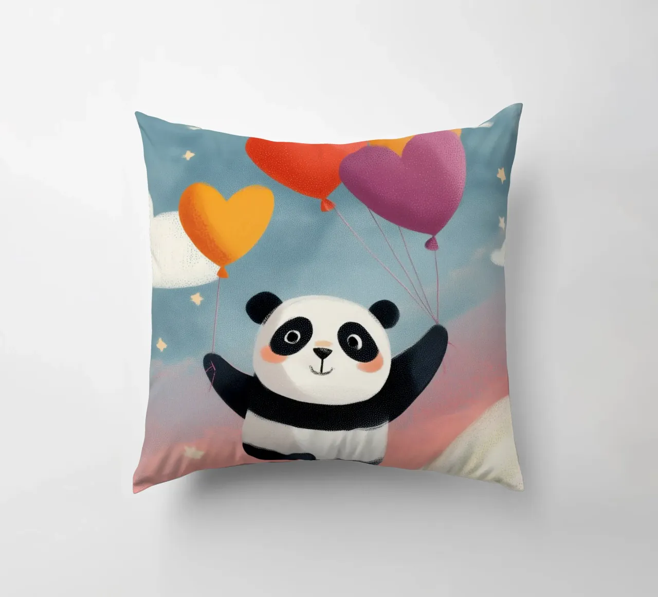 Panda in the Sky cuscino da Kiara