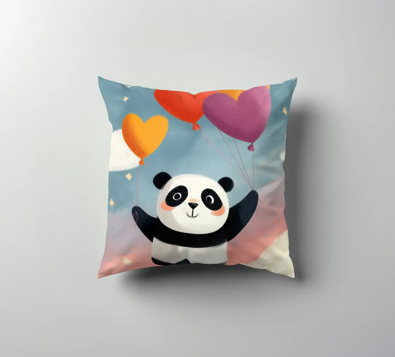 Panda in the Sky cuscino da Kiara