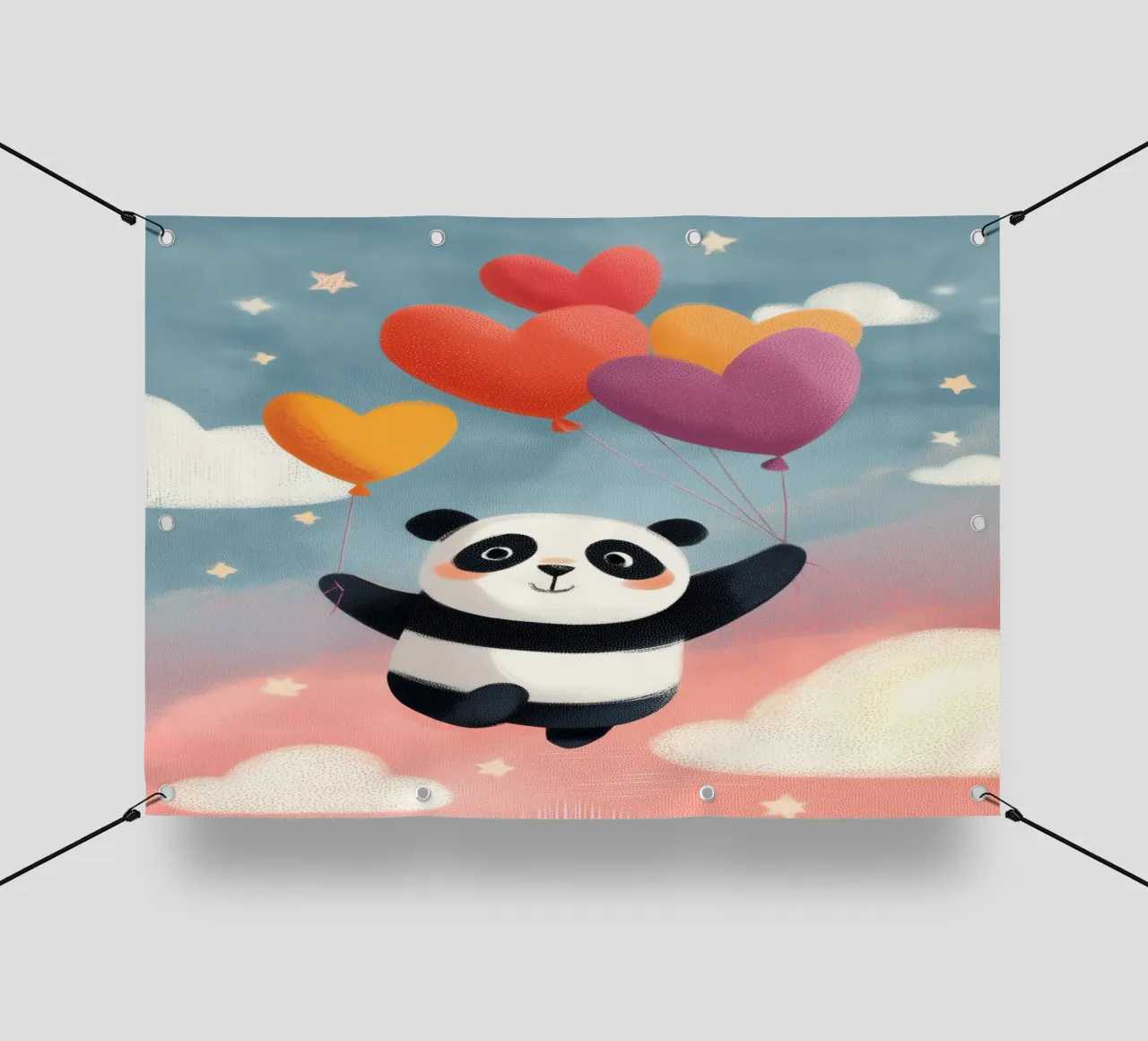 Panda in the Sky telo in pvc da Kiara