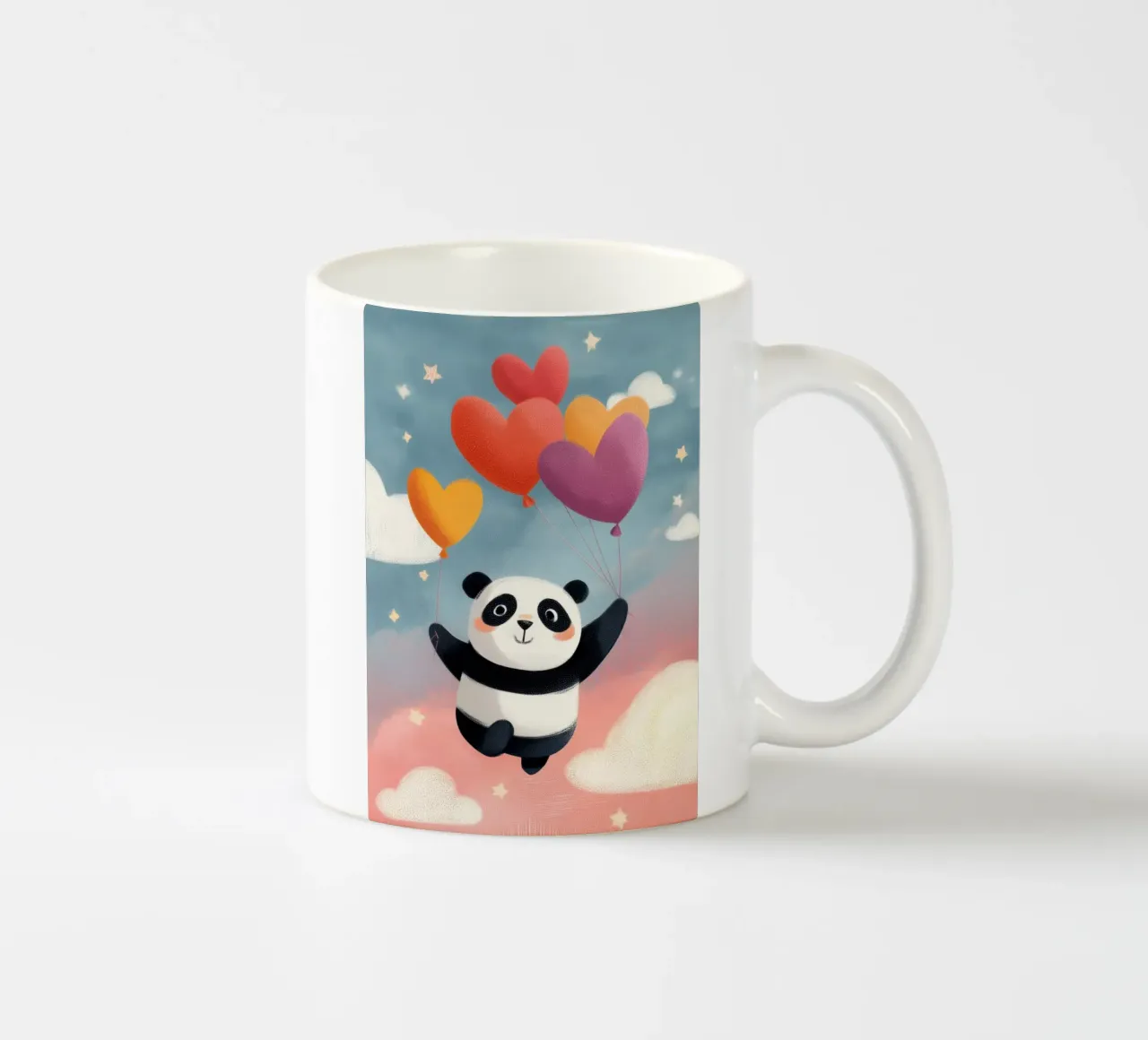 Panda in the Sky tazza in ceramica da Kiara