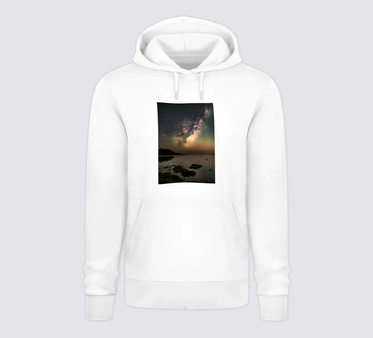cielo notturno via lattea felpa con cappuccio da Earthly Visions