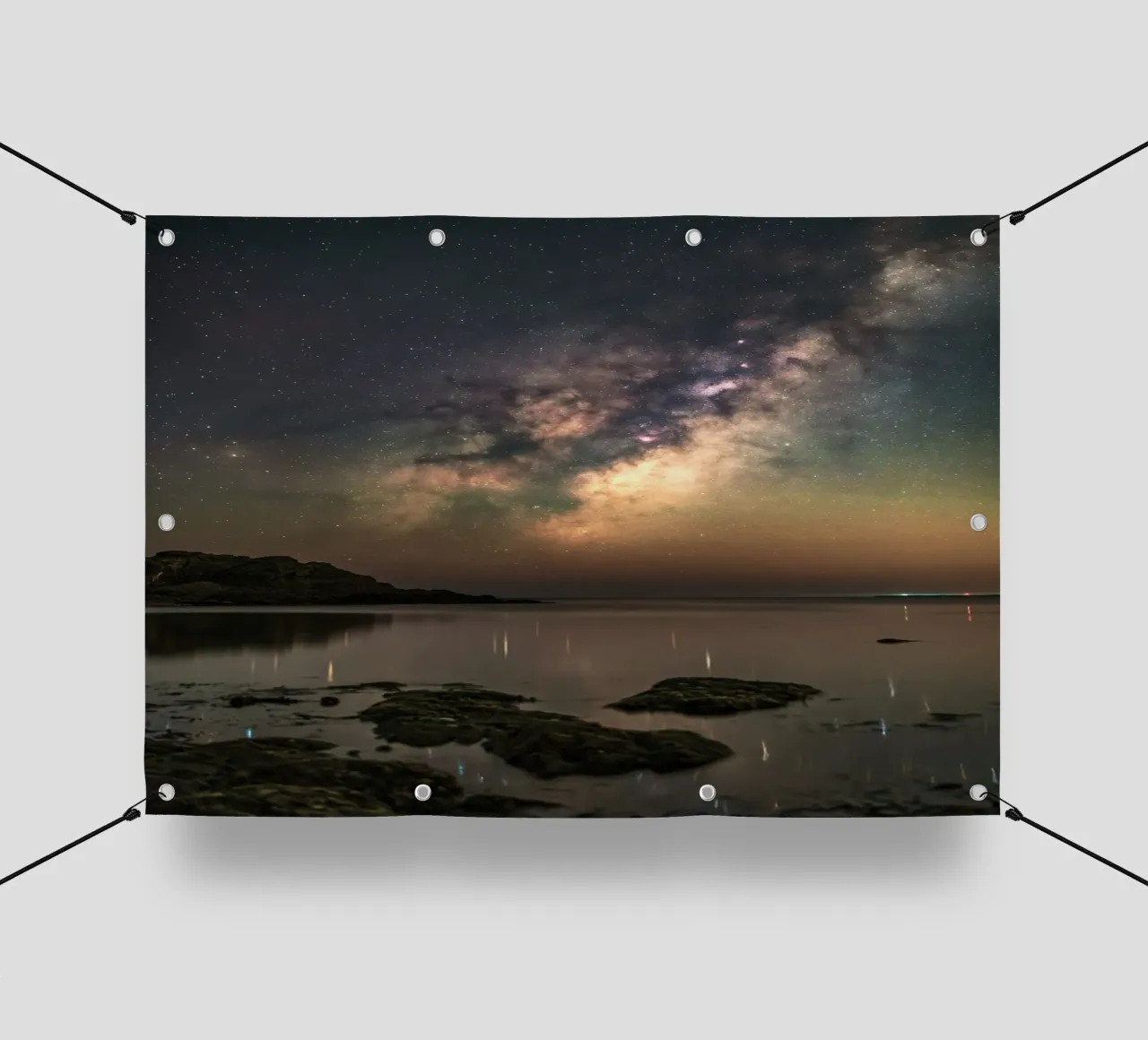 cielo notturno via lattea telo in pvc da Earthly Visions