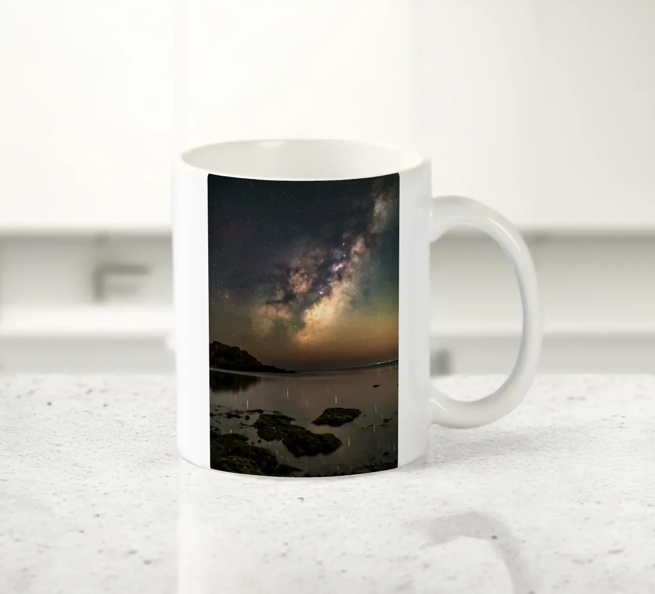 cielo notturno via lattea tazza in ceramica da Earthly Visions